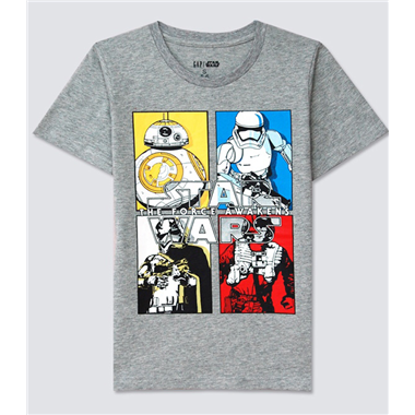 Áo thun Gap - Star wars ghi xáml - Star wars ghi xám Áo thun Gap - Star wars ghi xáml - Star wars ghi xám