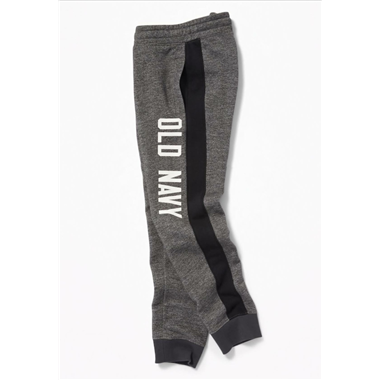 Quần nỉ phối sọc in logo oldnavy - Xám Lông chuột Quần nỉ phối sọc in logo oldnavy - Xám Lông chuột