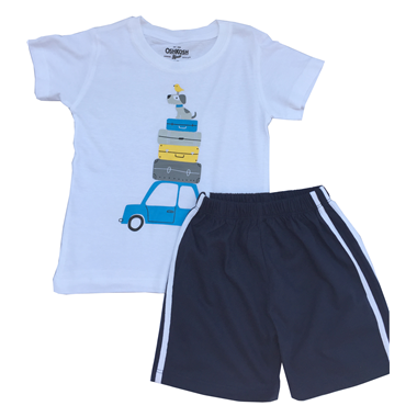 Bộ thun Oshkosh-Trắng Bộ thun Oshkosh-Trắng