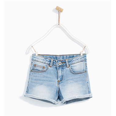 Quần shorts jean ZARA GIRLS-Xanh Nhạt Quần shorts jean ZARA GIRLS-Xanh Nhạt