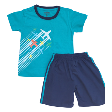 Bộ thun Oshkosh-Xanh Máy Bay Bộ thun Oshkosh-Xanh Máy Bay