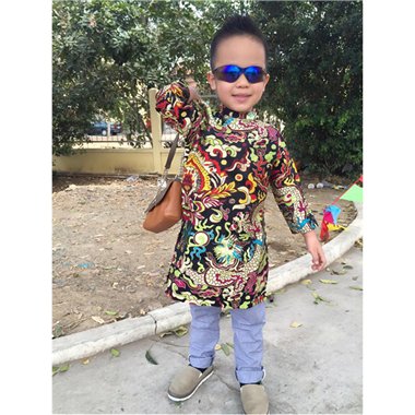 Áo dài Xuân 2018 - Gấm rồng 1 Áo dài Xuân 2018 - Gấm rồng 1