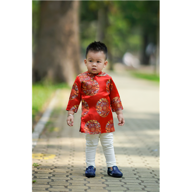 Áo dài Xuân 2018 - Xuân đỏ Áo dài Xuân 2018 - Xuân đỏ