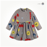 Thời trang trẻ em : Đầm Milkmile xuất Hàn dư xịn - Xám
